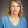Woman in blue shirt